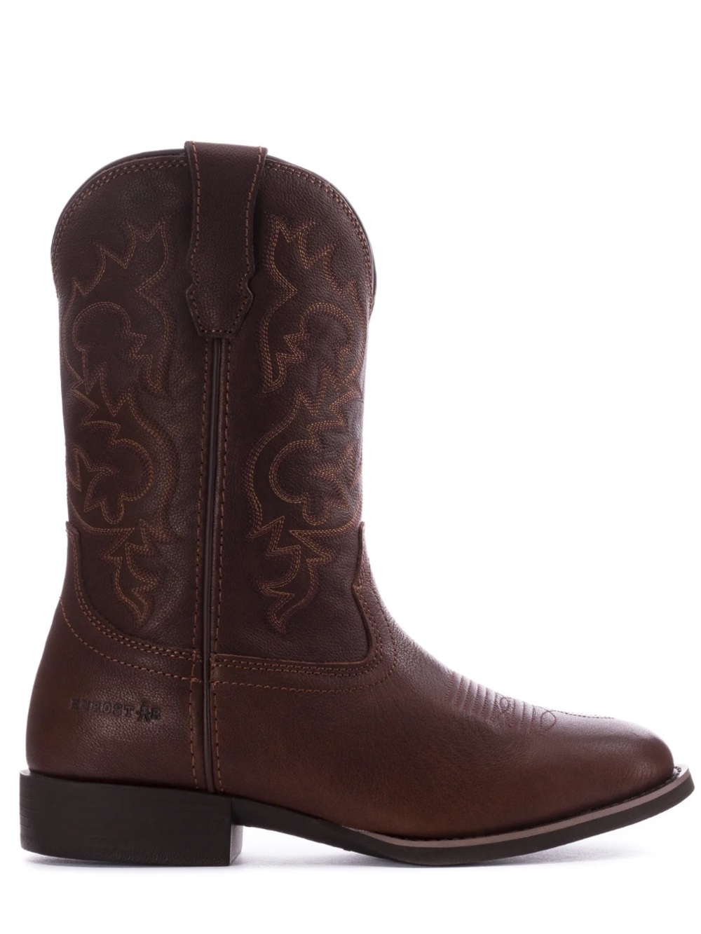 •EUROSTAR• “Lorenzo” Brown Leather Embroidered Work Boots >> size 8 Men >> NIB